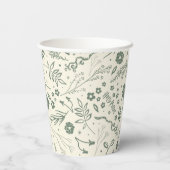 HOGWARTS™ Herbology Magic Pattern Papieren Bekers (Achterkant)