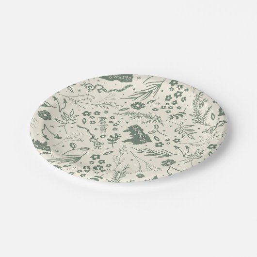 HOGWARTS™ Herbology Magic Pattern Papieren Bordje (Gekanteld)