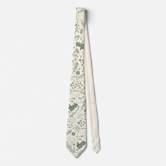 HOGWARTS™ Herbology Magic Pattern Stropdas (Voorkant)