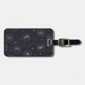 Hogwarts House Crests Constellation Pattern Bagagelabel (Voorkant horizontaal)