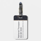 Hogwarts House Crests Constellation Pattern Bagagelabel (Achterkant verticaal)