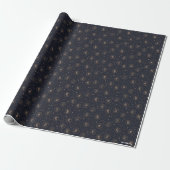 Hogwarts House Crests Constellation Pattern Cadeaupapier (Uitgerold)