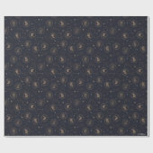 Hogwarts House Crests Constellation Pattern Cadeaupapier (Vlak)