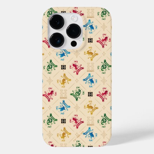 HOGWARTS™ House Crests Pattern Case-Mate iPhone Case (Achterkant)