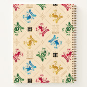  HOGWARTS™ House Crests Pattern Notitieboek (Achterkant)