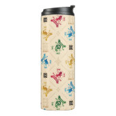 HOGWARTS™ House Crests Pattern Thermosbeker (Gedraaid links)