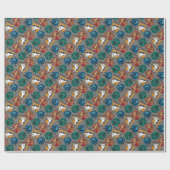 HOGWARTS™ Houses Crosshatched Pattern Cadeaupapier (Vlak)