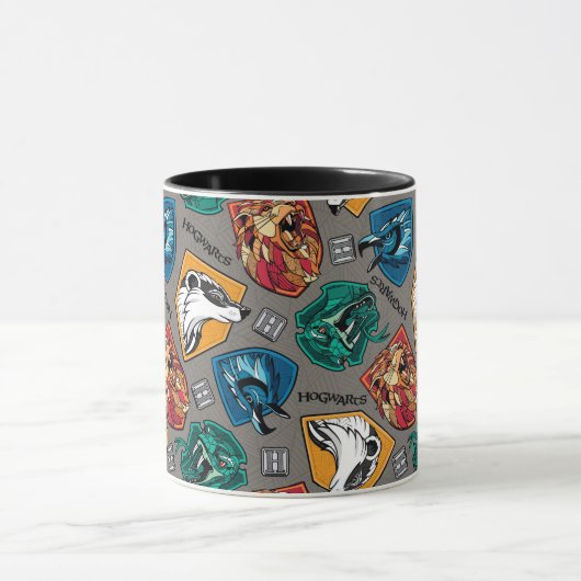 HOGWARTS™ Houses Crosshatched Pattern Mok (Midden)