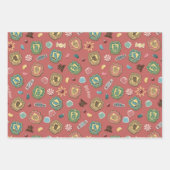 HOGWARTS™ Houses Holiday Cookie Pattern Inpakpapier Vel (Voorkant 3)