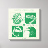 HOGWARTS™ Huisdieren Grid Canvas Afdruk (Voorkant)