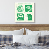 HOGWARTS™ Huisdieren Grid Canvas Afdruk (Insitu (Slaapkamer))