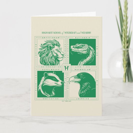 HOGWARTS™ Huisdieren Grid Kaart (Voorkant)