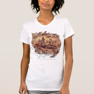 HOGWARTS™ KASTEEL Bloemengrafiek T-shirt