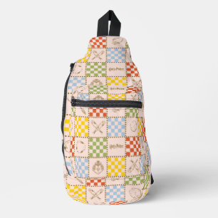 HOGWARTS™ QUIDDITCH™ Team Checker Patroon Sling Bag