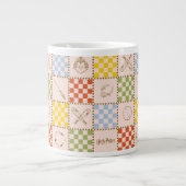HOGWARTS™ QUIDDITCH™ Team Checker Pattern Extra Grote Beker (Voorkant)