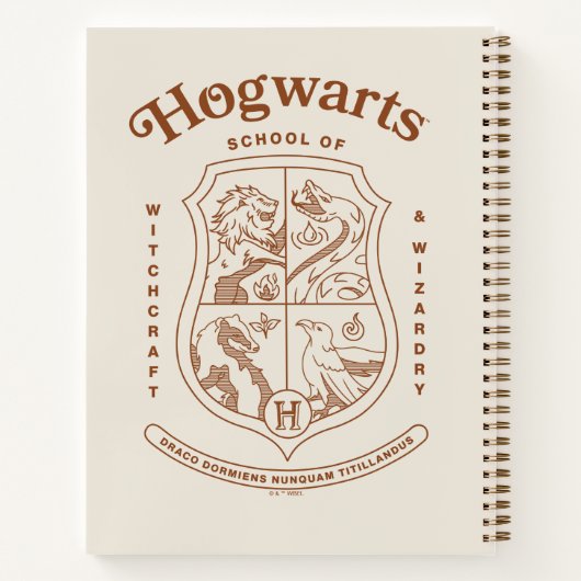 HOGWARTS™ School of Witchcraft and Wizardry Crest Notitieboek (Achterkant)