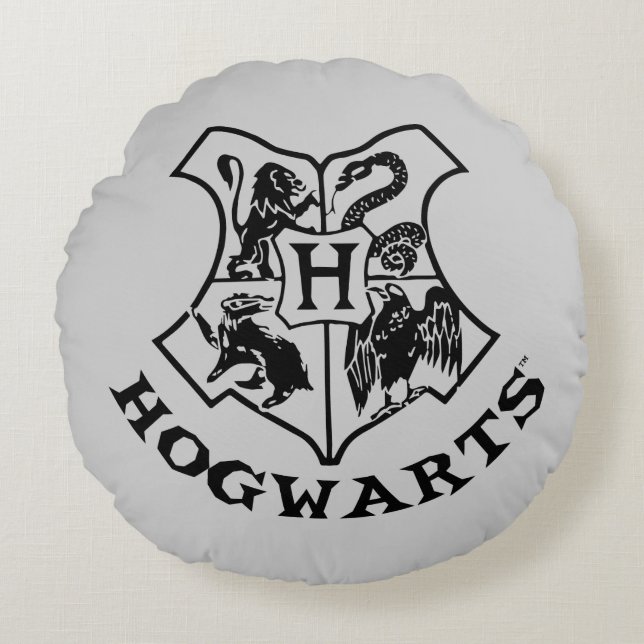  HOGWARTS™-schoolbedekking Rond Kussen (Voorkant)