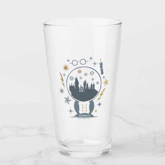 HOGWARTS™ Wereldbol Glas (Voorkant)