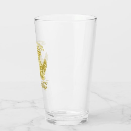 HOGWARTS™ Winged Shield Graphic Glas (Links)