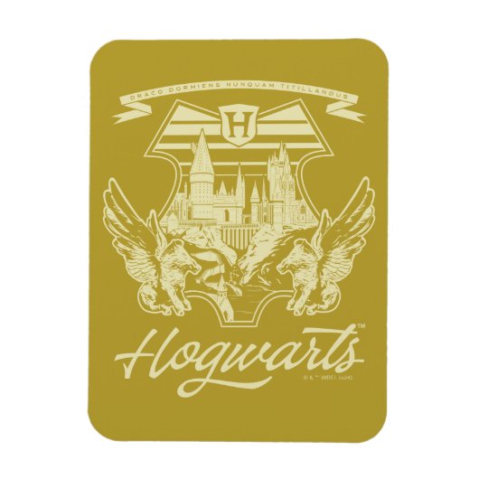 HOGWARTS™ Winged Shield Graphic Magneet (Verticaal)