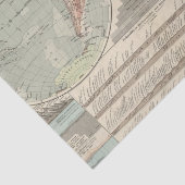 Hohen und Tiefen - Highs and Lows Atlas Map Tissuepapier (Detail)