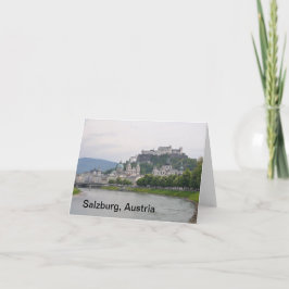 Hohensalzburg Castle, Salzburg, Oostenrijk Note Ka Kaart