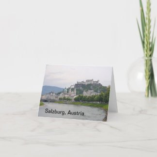Hohensalzburg Castle, Salzburg, Oostenrijk Note Ka Kaart