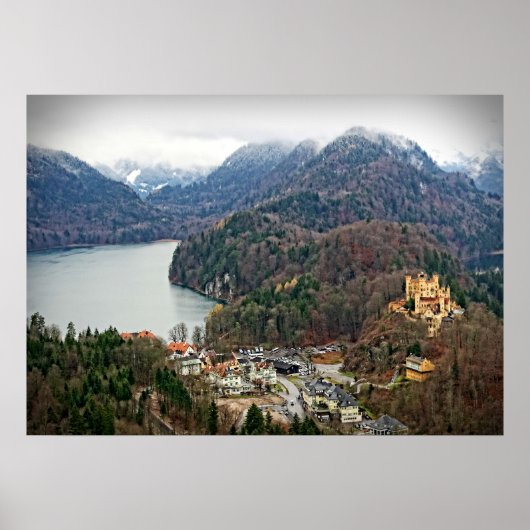 Hohenschwangau Castle -Schwangau, Allemagne Poster (Devant)