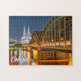 Hohenzollern Bridge, Keulen, Duitsland Legpuzzel