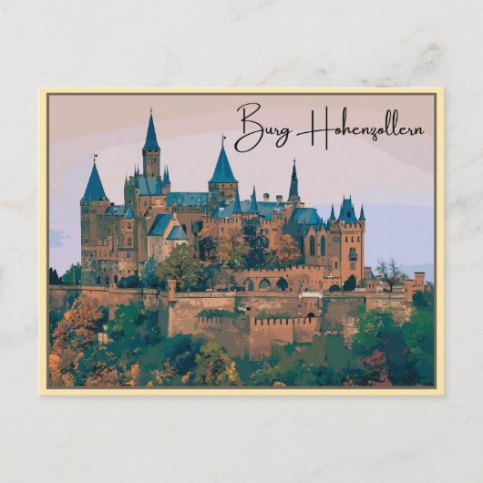  Hohenzollern Castle Burg Hohenzoller cadeau Briefkaart (Voorkant)