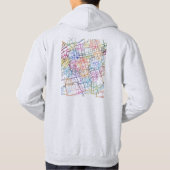 Hohhot China City Map Hoodie (Achterkant)