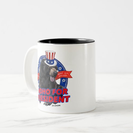 Hoho for president - ceramic mug (Devant gauche)