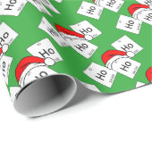 HoHo Holmium Chemistry Element met kerstmis Cadeaupapier (Rol Hoek)