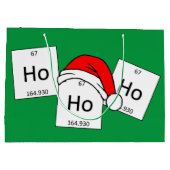 HoHo Holmium Chemistry Element met kerstmis Large Cadeautasje (Achterkant)