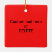 HoHoHo Aangepaste Tekst Periodiek Tabelelement HO Keramisch Ornament (Achterkant)