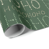 Hohoho Christmas sage green Cadeaupapier (Rol Hoek)