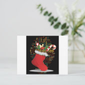 HoHoHo! De vrolijke GIFTEN van Kerstmis en een Feestdagenkaart (Staand voorkant)