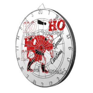 HOHOHO Een heerlijke kerst met dankbaarheid Dartbord