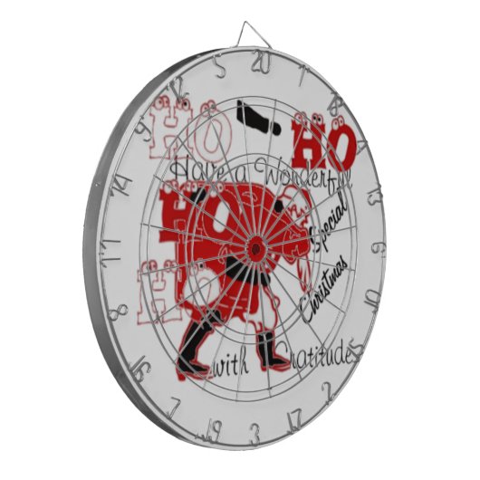 HOHOHO Een heerlijke kerst met dankbaarheid Dartbord (Voorkant Links)