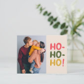 Hohoho Famille Vacances & Noël Carte (Debout devant)