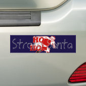 Hohoho Happy Santa Merry Prettige feestdagen Bumpersticker (Op auto)