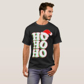 HoHoHo kerstkerstcadeau voor kerstman T-shirt (Voorkant volledig)