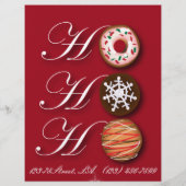 HOHOHO Kerstkoekjes Donut Donut bakkerij Flyer (Achterkant)