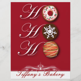 HOHOHO kerstkoekjes Donut Doughnut bakkerij Flyer