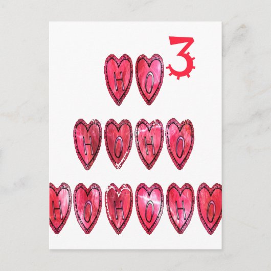 Hohoho! Kerstliefde desi Feestdagenkaart (Voorkant)