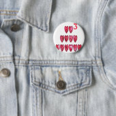 Hohoho! Kerstliefde desi Ronde Button 5,7 Cm (In situ)