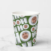 HoHoHo! Koffie van mij! Uw gezicht Papieren beker (Achterkant)