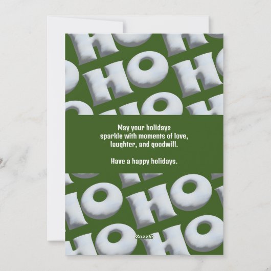 HOHOHO! Maak je eigen feestdagenkaart (Achterkant)