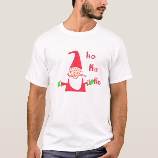 HoHoHo Merry Basic T-Shirt Sjabloon (Voorkant)