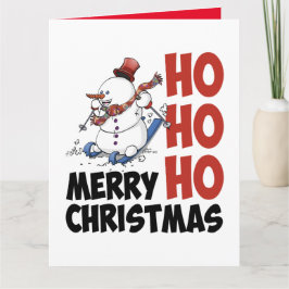 Hohoho Merry Christmas. Feestdagen Kaart